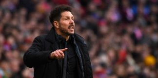 Simeone: «Mi deseo es llegar con opciones a las últimas cinco jornadas» Simeone: "Mi deseo es llegar con opciones a las últimas cinco jornadas"