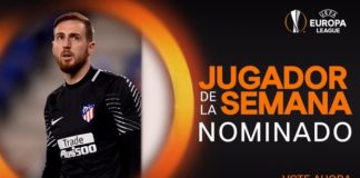 Oblak, entre los nominados a mejor jugador de la semana en la Europa League