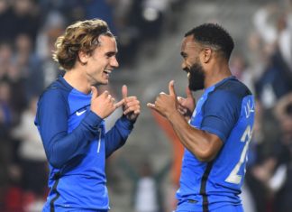 Griezmann y Lacazette, ‘les inséparables’ Getty Images/AFP/Damien Meyer