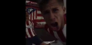Así se celebró el gol de Griezmann en casa de los Simeone
