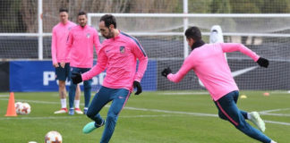 Vrsaljko abandona el entrenamiento y Juanfran se reincorpora Vrsaljko abandona el entrenamiento y Juanfran se reincorpora
