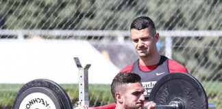 El Atleti se entrena sin Costa