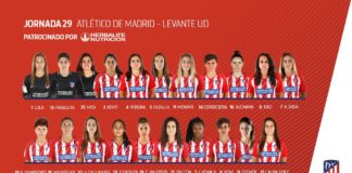 Atlético de Madrid Femenino vs Levante Femenino. A la penúltima puede ir la vencida