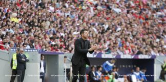 Simeone: «Jugando tan seguido, en algún momento iba a suceder este partido»