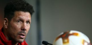 Simeone: «Esperamos un partido muy intenso entre dos equipos parecidos» Simeone: "Esperamos un partido muy intenso entre dos equipos parecidos"