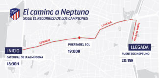 El Atleti, el Femenino y los campeones de La Academia, a Neptuno!