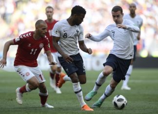 Lucas, Griezmann y Lemar, titulares con Francia, que ya está en octavos de final