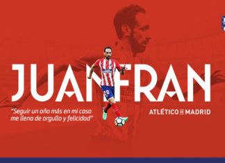 Juanfran vestirá de rojiblanco un año más