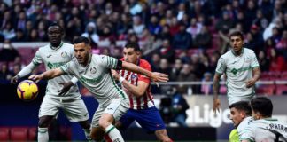 Giménez alcanza los 150 partidos en el Atlético de Madrid