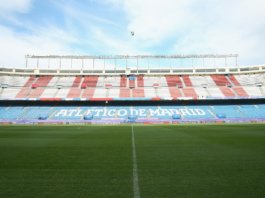 Despide el Calderón con Triatlón Atleti vestido de indio Despide el Calderón con Triatlón Atleti vestido de Indio
