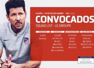 Los elegidos de Simeone para Mendizorroza Los elegidos de Simeone para Mendizorroza