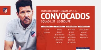 A por el Leganés sin Godín, Koke ni Filipe Luis A por el Leganés sin Godín, Koke ni Filipe Luis