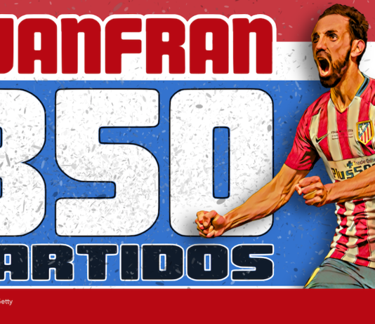 Juanfran: 350 partidos de Liga con la camiseta del Atleti Juanfran: 350 partidos de Liga con la camiseta del Atleti
