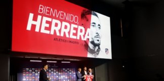 Héctor Herrera: «Estoy muy feliz por llegar a un club histórico como es el Atlético de Madrid»