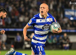 Cedidos 2019/20 (Semana 7): Víctor Mollejo se sale en el Depor Fotografía: RC Deportivo Instagram