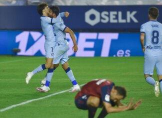 Joao Félix: «Ha sido importante volver tras tres meses y una lesión marcando dos goles»